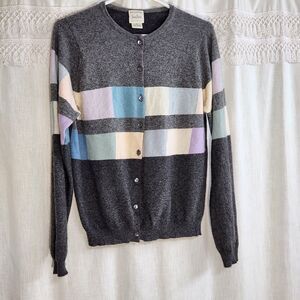 Vintage Neiman Marcus Exclusive Womens 100% Cashmere Cardigan S Made in Scotland